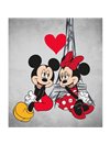 Plaid polaire "Mickey & Minnie" 